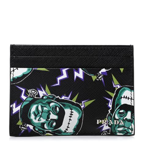 prada frankenstein card holder|PRADA X UNIVERSAL STUDIOS Saffiano Frankenstein Card .